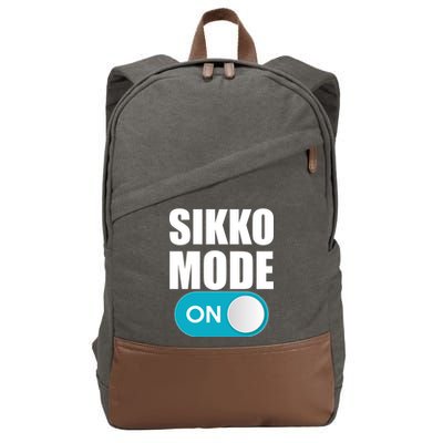 Sikko Mode On Funny Meme Cotton Canvas Backpack