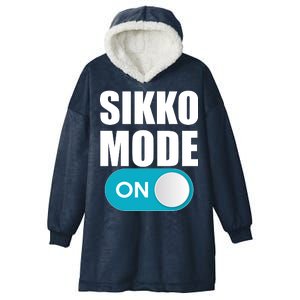 Sikko Mode On Funny Meme Hooded Wearable Blanket