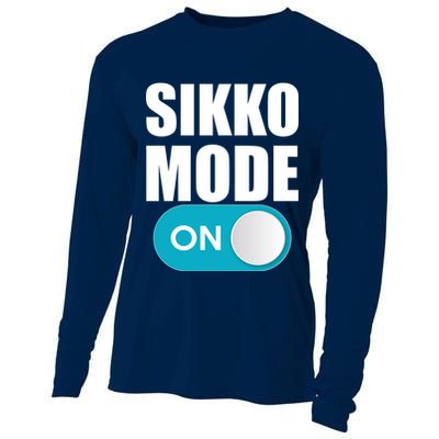 Sikko Mode On Funny Meme Cooling Performance Long Sleeve Crew