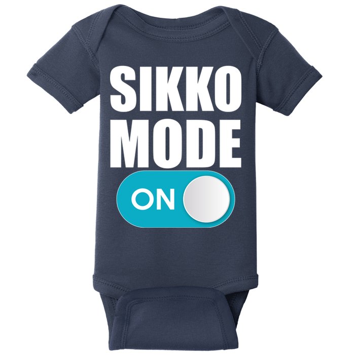 Sikko Mode On Funny Meme Baby Bodysuit