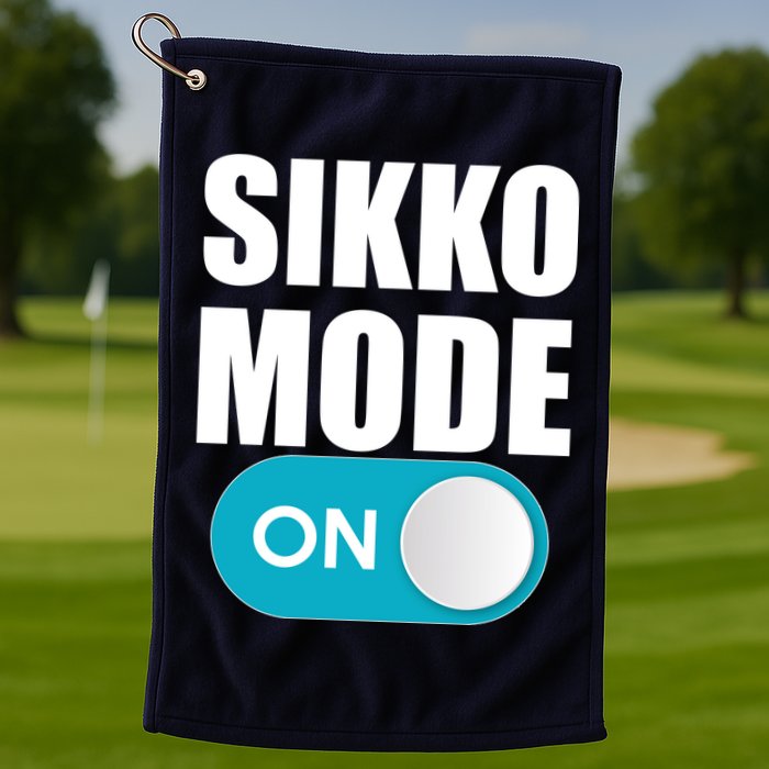 Sikko Mode On Funny Meme Golf Towel