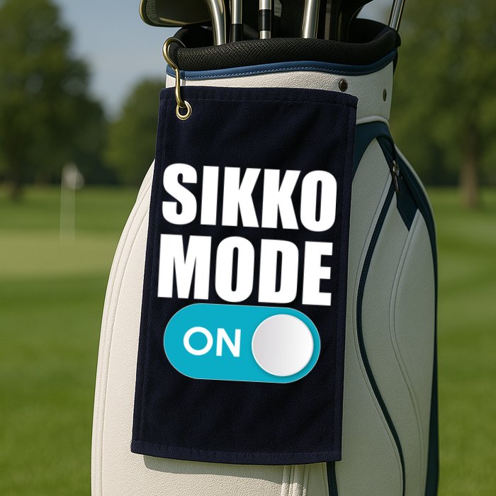Sikko Mode On Funny Meme Golf Towel
