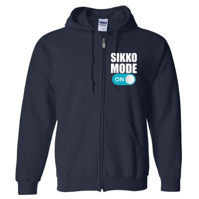 Sikko Mode On Funny Meme Full Zip Hoodie
