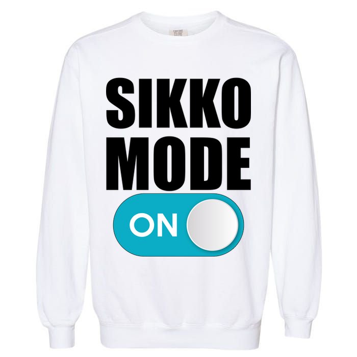 Sikko Mode On Funny Meme Garment-Dyed Sweatshirt