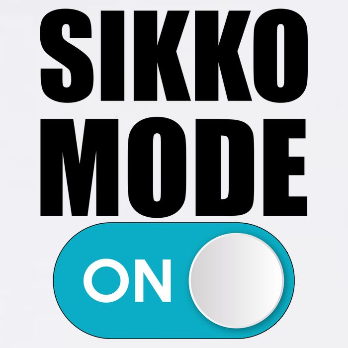 Sikko Mode On Funny Meme Garment-Dyed Sweatshirt