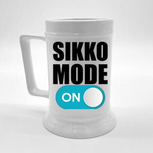 Sikko Mode On Funny Meme Beer Stein