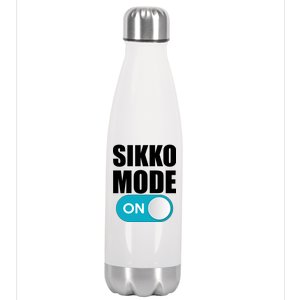 Sikko Mode On Funny Meme Stainless Steel Insulated Water Bottle