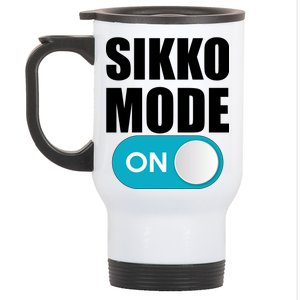 Sikko Mode On Funny Meme Stainless Steel Travel Mug