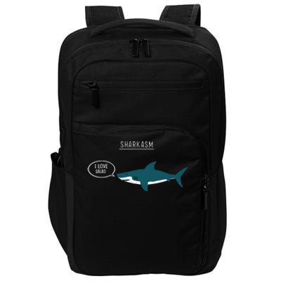 Sharkasm I Love Salad Impact Tech Backpack