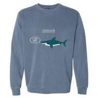 Sharkasm I Love Salad Garment-Dyed Sweatshirt