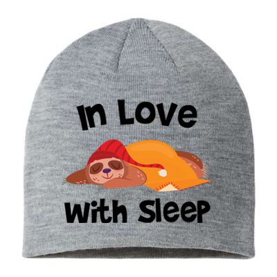 Sloth In Love With Sleep Sustainable Beanie