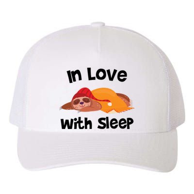 Sloth In Love With Sleep Yupoong Adult 5-Panel Trucker Hat