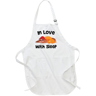 Sloth In Love With Sleep Full-Length Apron With Pockets