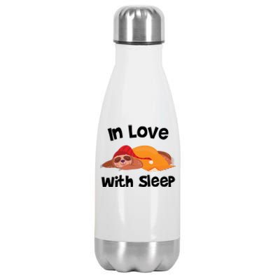 Sloth In Love With Sleep Stainless Steel Insulated Water Bottle