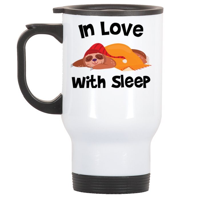 Sloth In Love With Sleep Stainless Steel Travel Mug