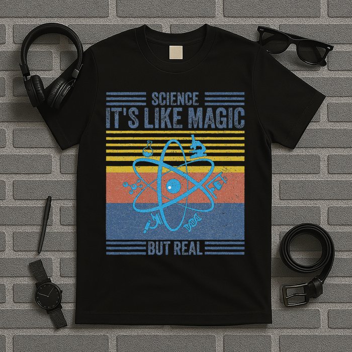 Science It's Like Magic But Real Science Teacher Geek Nerd T-Shirt