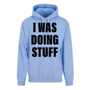 Sorry I'm Late, I Was Doing Stuff Funny Couples Unisex Surf Hoodie