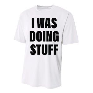 Sorry I'm Late, I Was Doing Stuff Funny Couples Performance Sprint T-Shirt