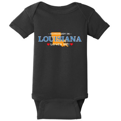 Someone In Louisiana Loves Me Adorable Gift Baby Bodysuit