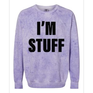 Sorry I'm Late, I Was Doing Stuff Funny Couples Colorblast Crewneck Sweatshirt