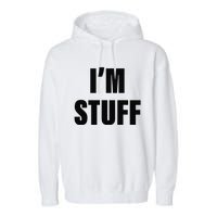 Sorry I'm Late, I Was Doing Stuff Funny Couples Garment-Dyed Fleece Hoodie