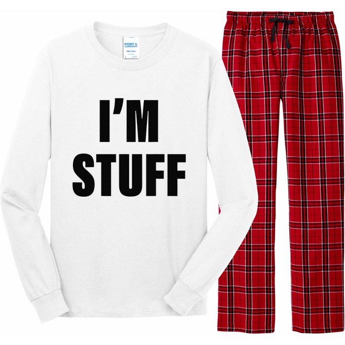 Sorry I'm Late, I Was Doing Stuff Funny Couples Long Sleeve Pajama Set