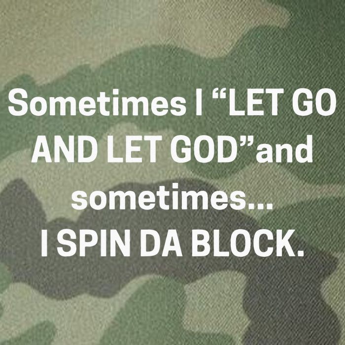 Sometimes I Let Go And Let God And Sometimes I Spin Da Block Legacy Tie Dye Trucker Hat