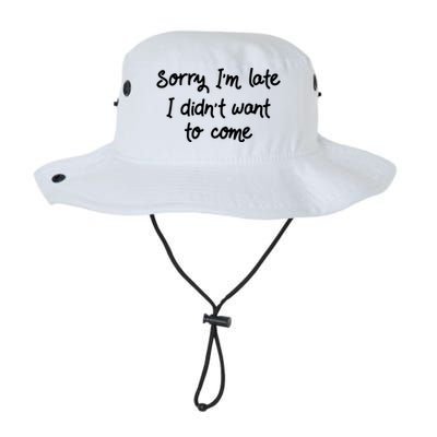 Sorry Im Late I Didnt Want To Come Antisocial Introvert Great Gift Legacy Cool Fit Booney Bucket Hat