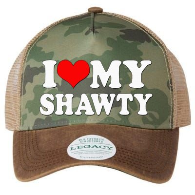 Shawty I Love My Shawty I Heart My Shawty Retro Shawty Legacy Tie Dye Trucker Hat