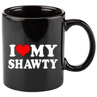 Shawty I Love My Shawty I Heart My Shawty Retro Shawty 11oz C Handle Ceramic Mug