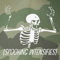 Spooking Intensifies Lazy Halloween Costume Spooky Skeleton Legacy Tie Dye Trucker Hat