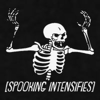 Spooking Intensifies Lazy Halloween Costume Spooky Skeleton Ladies PosiCharge Tri-Blend Wicking Tank