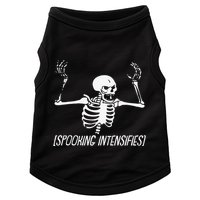 Spooking Intensifies Lazy Halloween Costume Spooky Skeleton Doggie Tank
