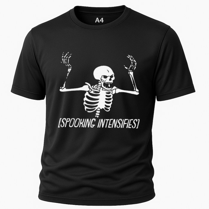 Spooking Intensifies Lazy Halloween Costume Spooky Skeleton Performance Shirt