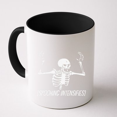 Spooking Intensifies Lazy Halloween Costume Spooky Skeleton Mug