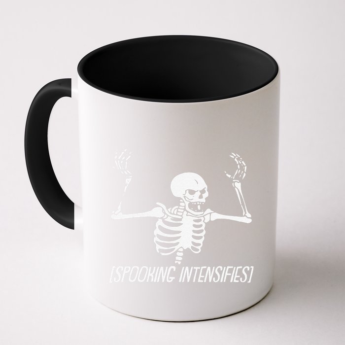 Spooking Intensifies Lazy Halloween Costume Spooky Skeleton Mug