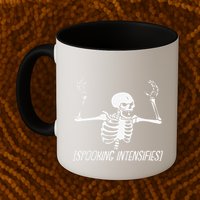 Spooking Intensifies Lazy Halloween Costume Spooky Skeleton Mug