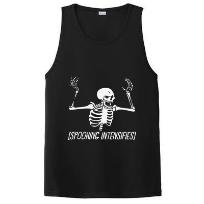 Spooking Intensifies Lazy Halloween Costume Spooky Skeleton PosiCharge Competitor Tank