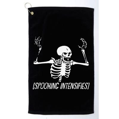 Spooking Intensifies Lazy Halloween Costume Spooky Skeleton Golf Towel