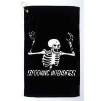 Spooking Intensifies Lazy Halloween Costume Spooky Skeleton Golf Towel