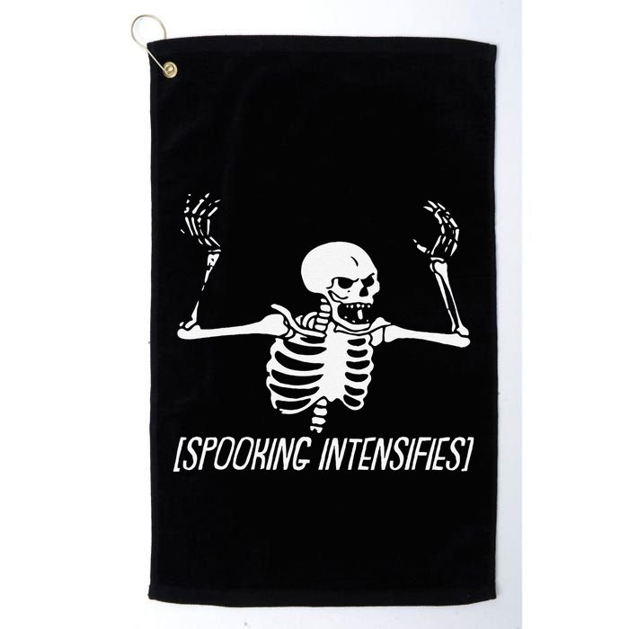 Spooking Intensifies Lazy Halloween Costume Spooky Skeleton Golf Towel