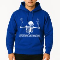 Spooking Intensifies Lazy Halloween Costume Spooky Skeleton Hoodie