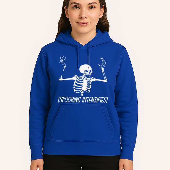 Spooking Intensifies Lazy Halloween Costume Spooky Skeleton Hoodie