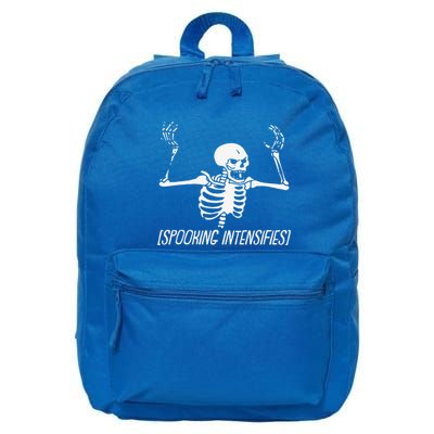 Spooking Intensifies Lazy Halloween Costume Spooky Skeleton 16 in Basic Backpack