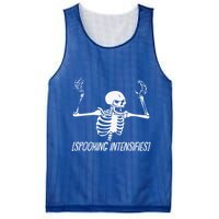 Spooking Intensifies Lazy Halloween Costume Spooky Skeleton Mesh Reversible Basketball Jersey Tank