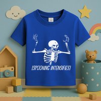 Spooking Intensifies Lazy Halloween Costume Spooky Skeleton Toddler T-Shirt