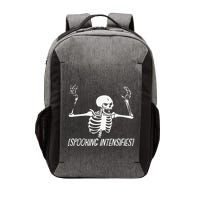 Spooking Intensifies Lazy Halloween Costume Spooky Skeleton Vector Backpack