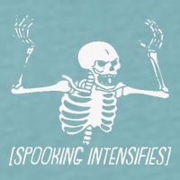 Spooking Intensifies Lazy Halloween Costume Spooky Skeleton Sueded Cloud Jersey T-Shirt