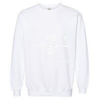 Spooking Intensifies Lazy Halloween Costume Spooky Skeleton Garment-Dyed Sweatshirt