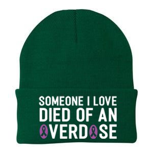 Someone I Love Died Of An Overdose End Addiction Awareness Knit Cap Winter Beanie